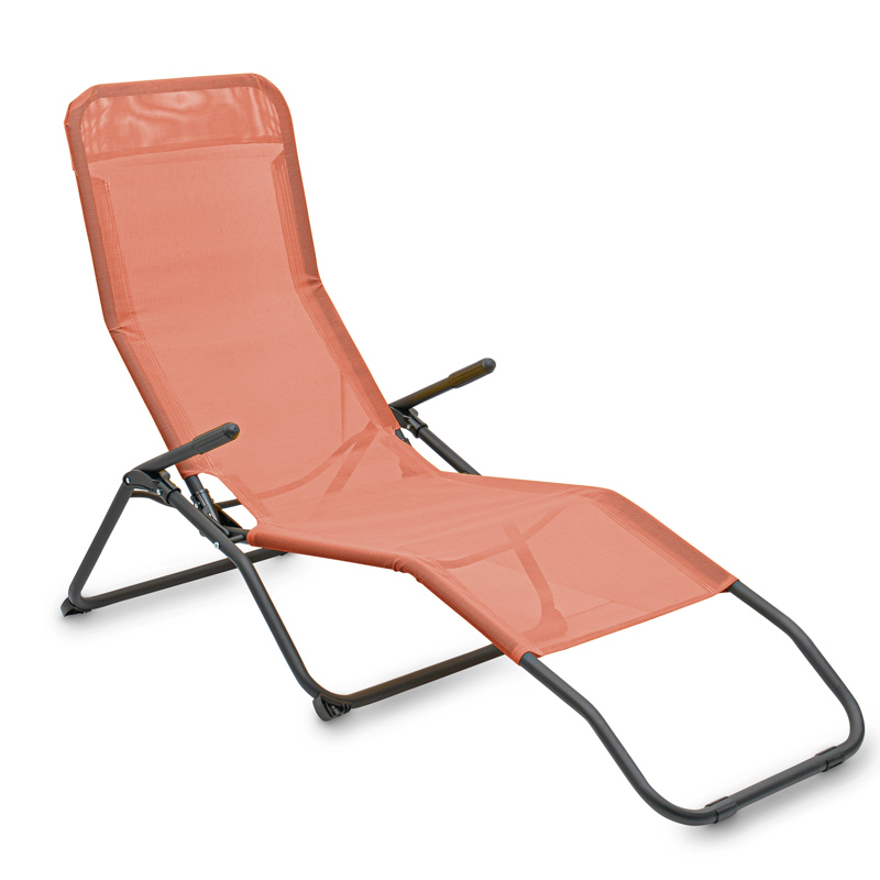 Chaise longue 'Siesta' terracotta