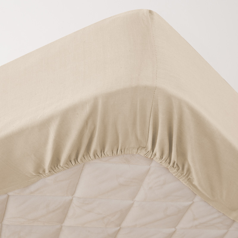 Drap housse 'Dream' couleur ficelle