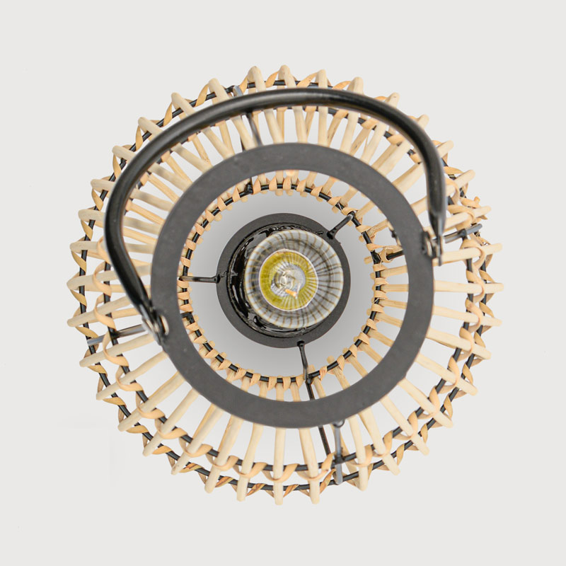 Lanterne LED en bambou