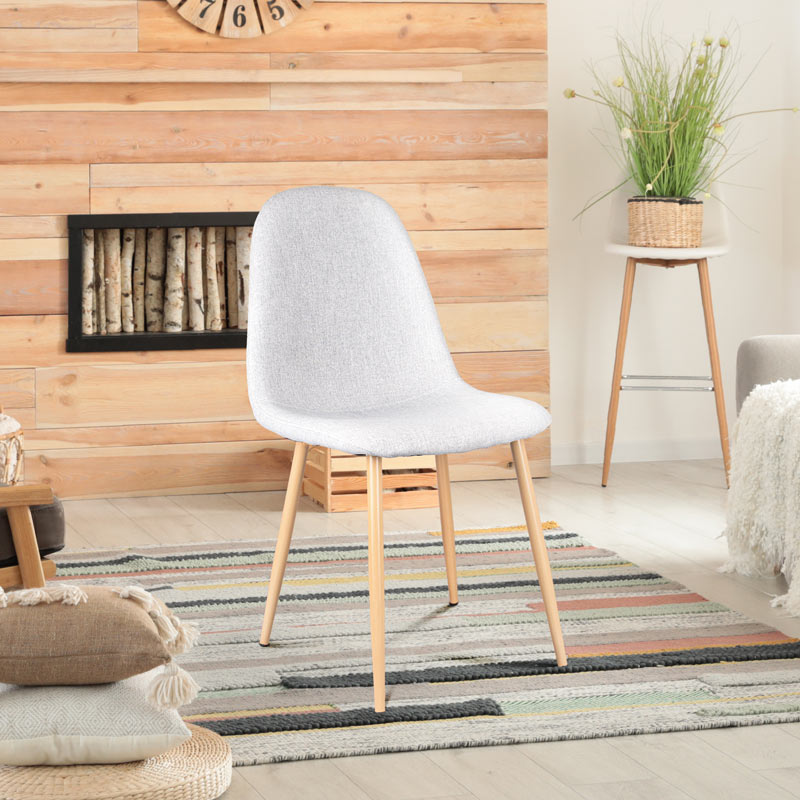 Chaise 'Elya' gris souris