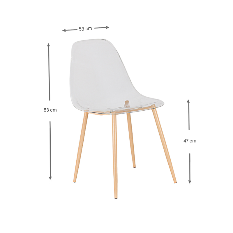 Chaise 'Josephine' transparente