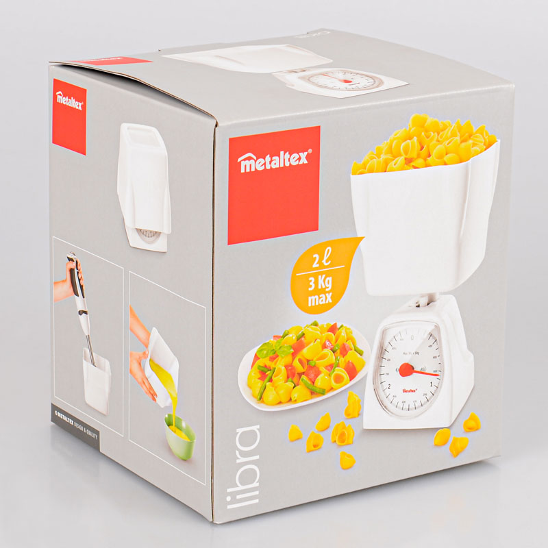 Balance de cuisine 'Libra' blanche