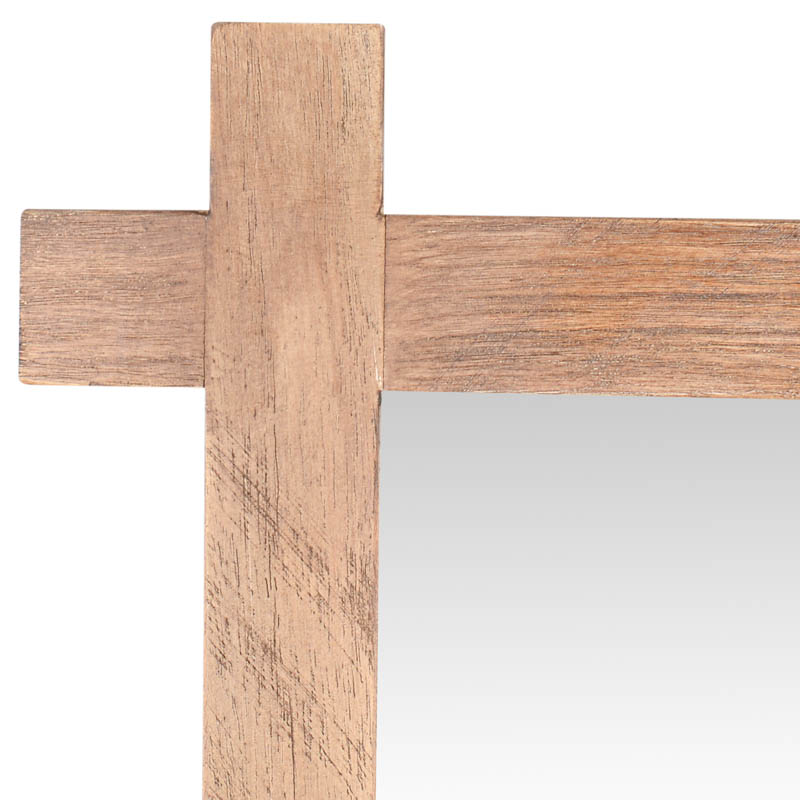 Miroir en bois rectangulaire 