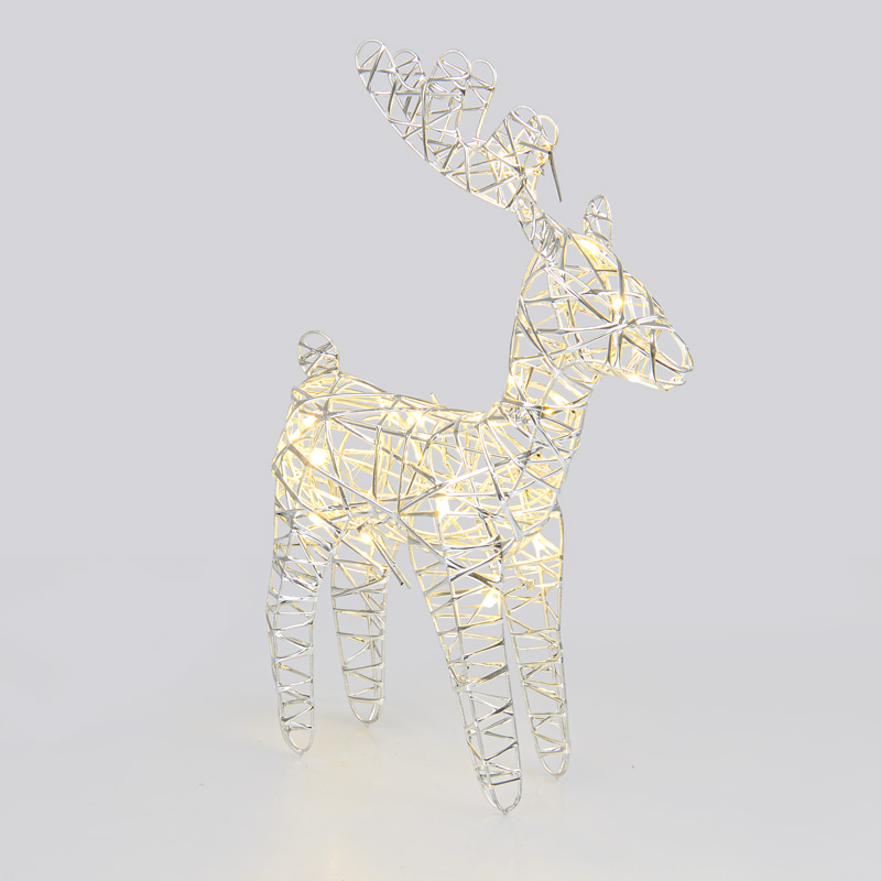 Renne lumineux de Noël 38cm