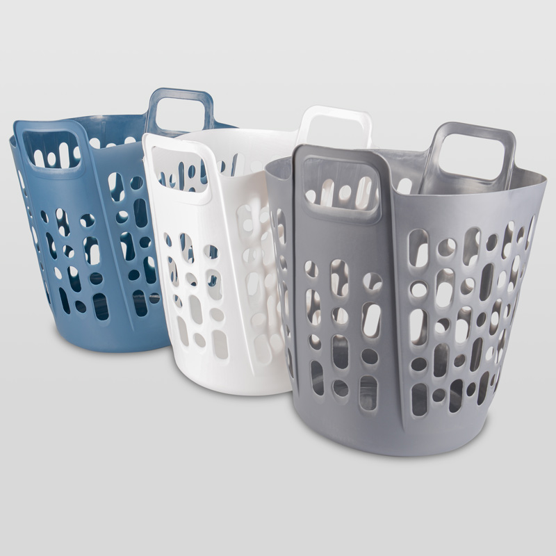 Panier à linge rond 45L en plastique