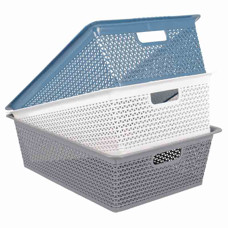 Panier de rangement A4 'Oty' anthracite 39.5x29.9x12.1cm - L'Incroyable