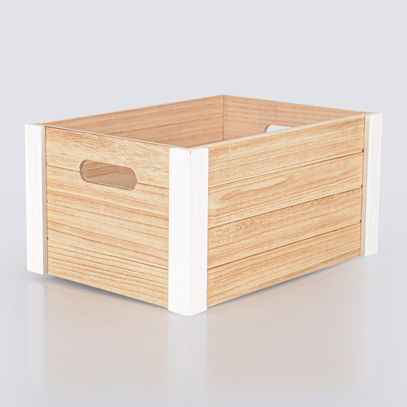 Malle de rangement en paulownia