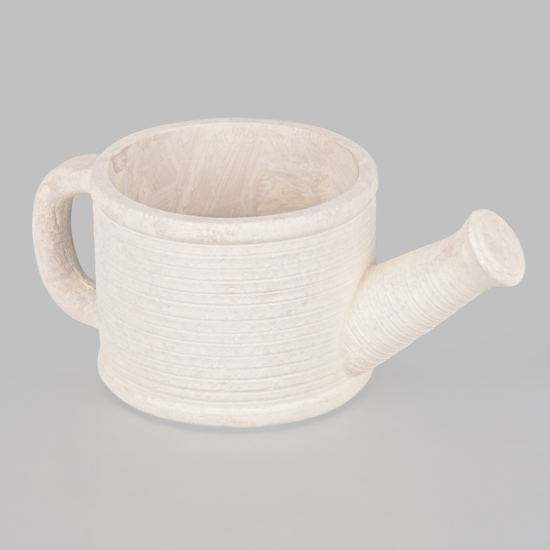Cache pot arrosoir 'Campagne' gris 