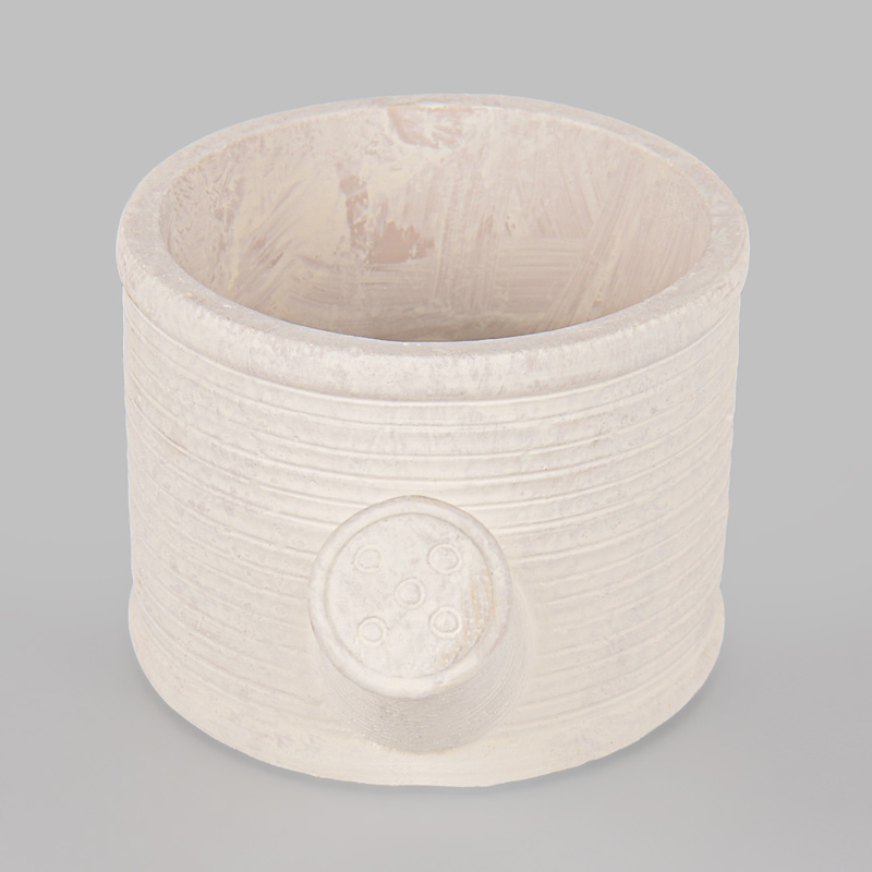 Cache pot arrosoir 'Campagne' gris 