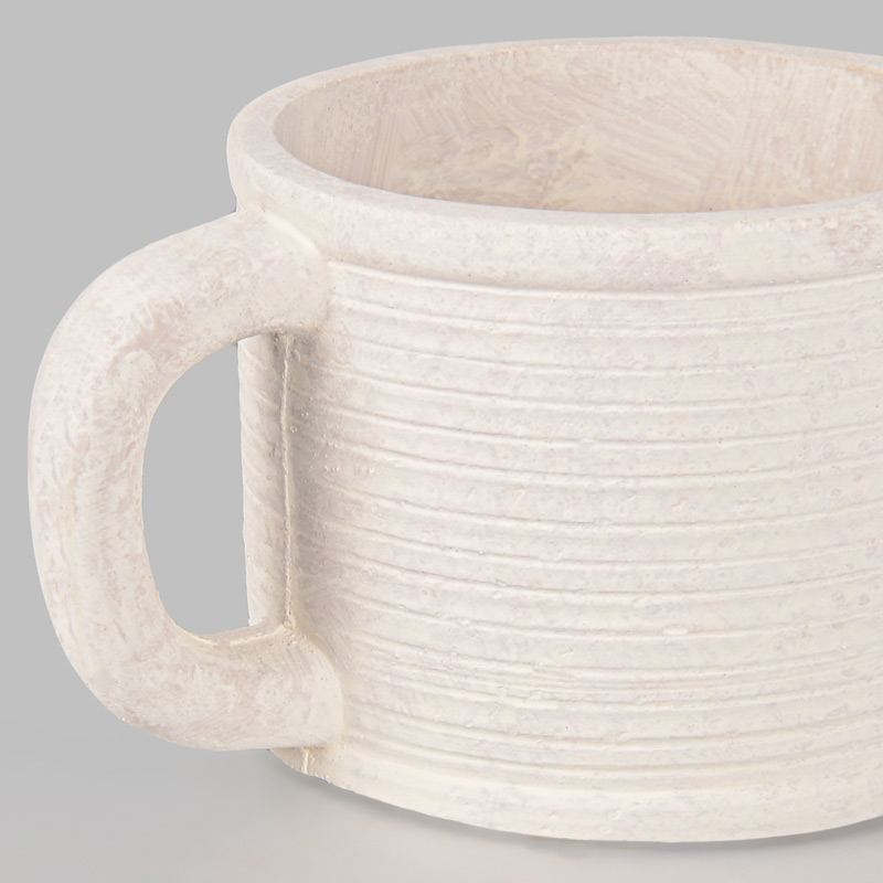 Cache pot arrosoir 'Campagne' gris 
