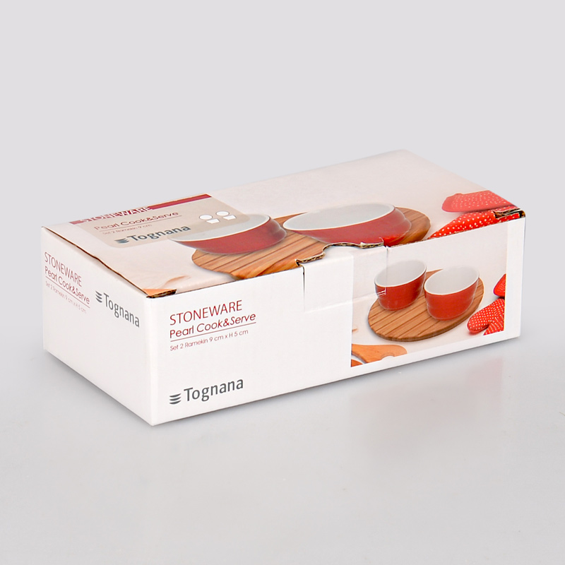 Set de 2 ramequins 'Tognana' rouge