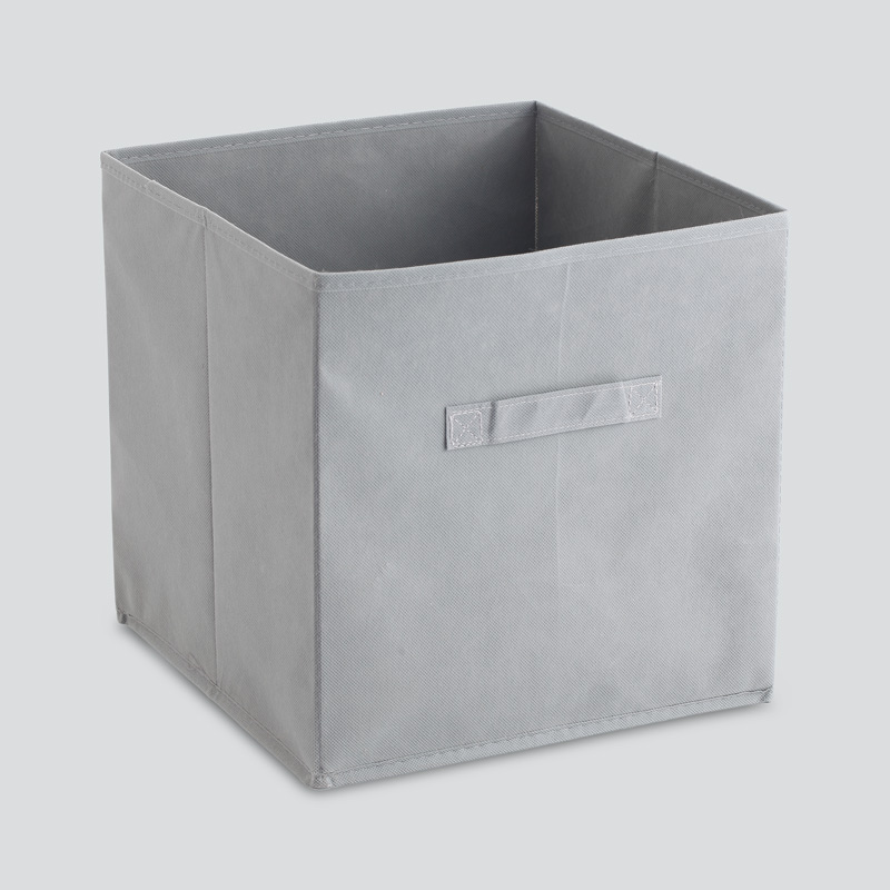 Bac de rangement pliable gris
