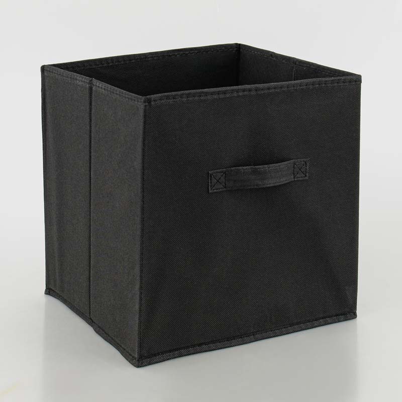 Bac de rangement pliable noir 