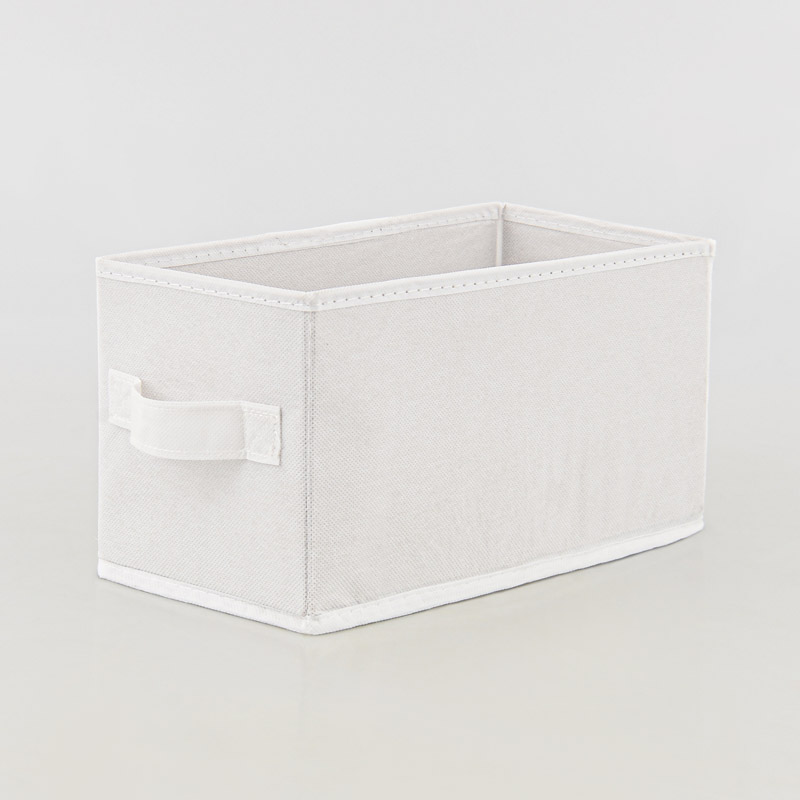Bac de rangement pliable blanc