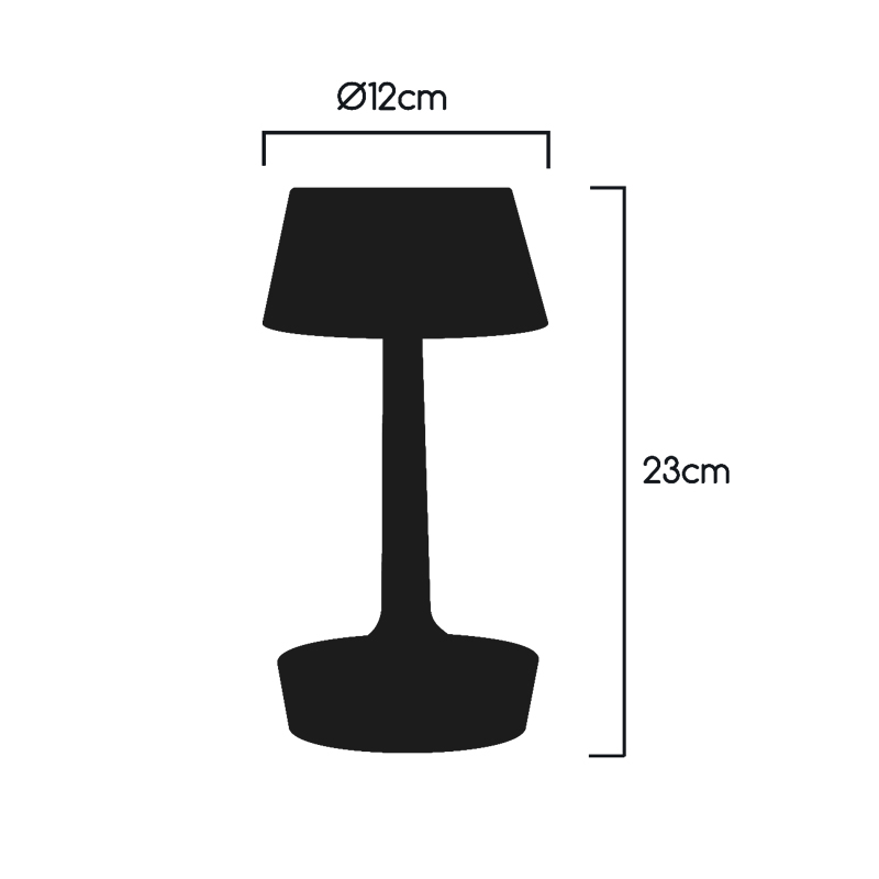 Lampe à poser base touch 'Joana' 