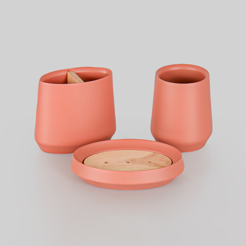 Porte-brosse à dents couleur terracotta