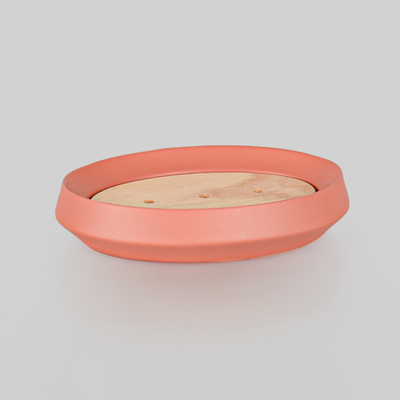 Porte-savon couleur terracotta