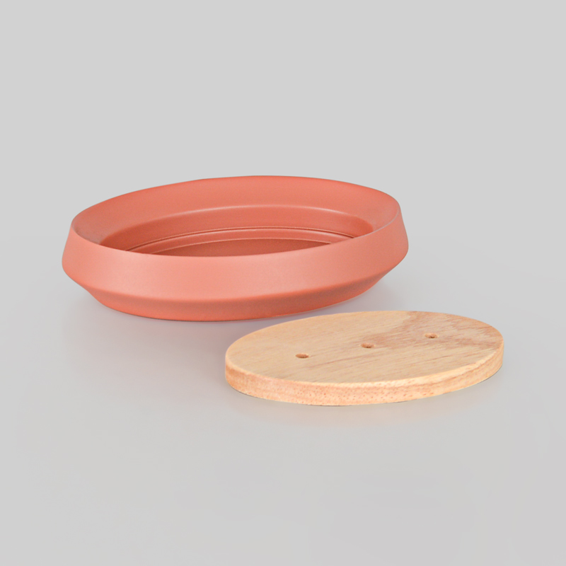 Porte-savon couleur terracotta