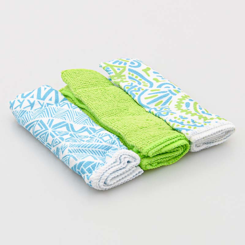 3 chiffons microfibre multiusages