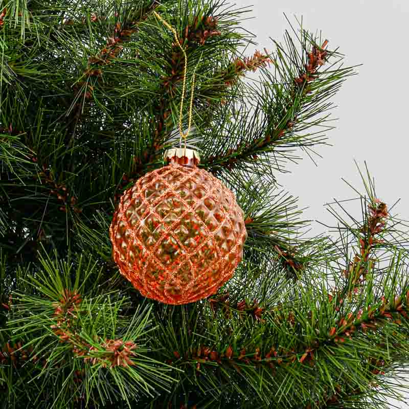 Boule en verre 'Forêt Enchantée' losanges