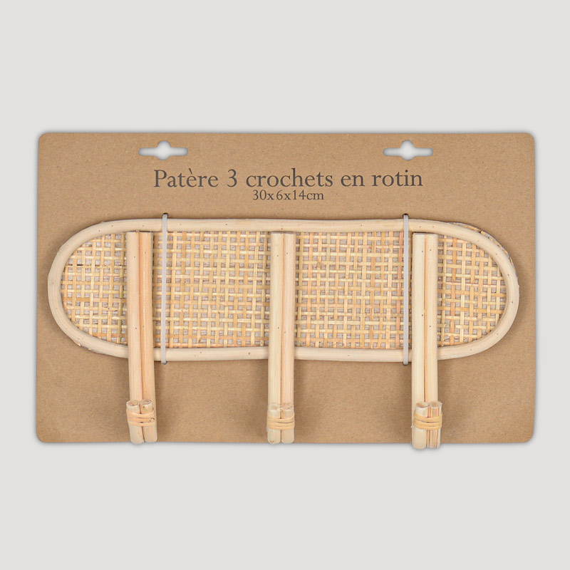 Patère en rotin
