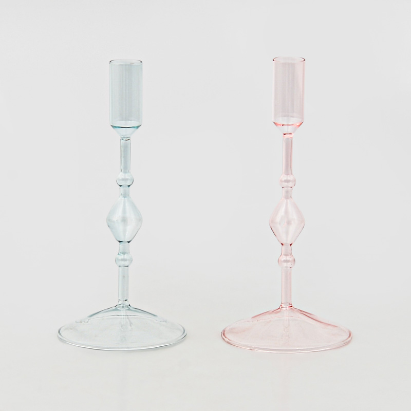 Porte-bougie 'Grafik' en verre