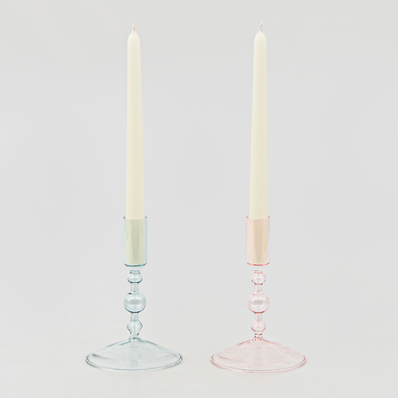 Porte-bougie 'Grafik' en verre