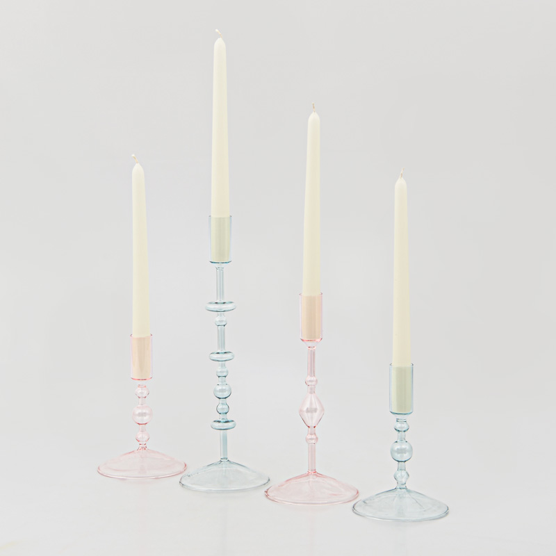 Porte-bougie 'Grafik' en verre