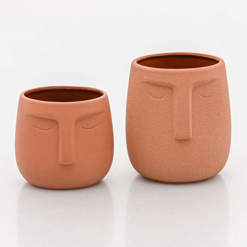 Cache-pot 'Bamako' terracotta