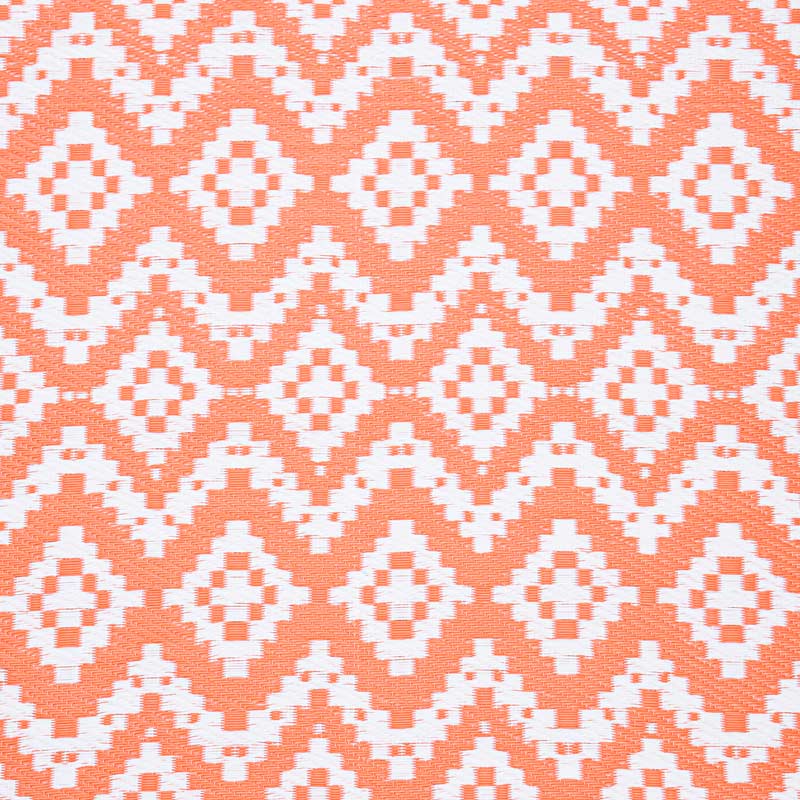 Tapis rectangulaire 'Terra' terracotta