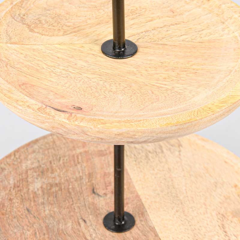 Présentoir à gâteau en bois