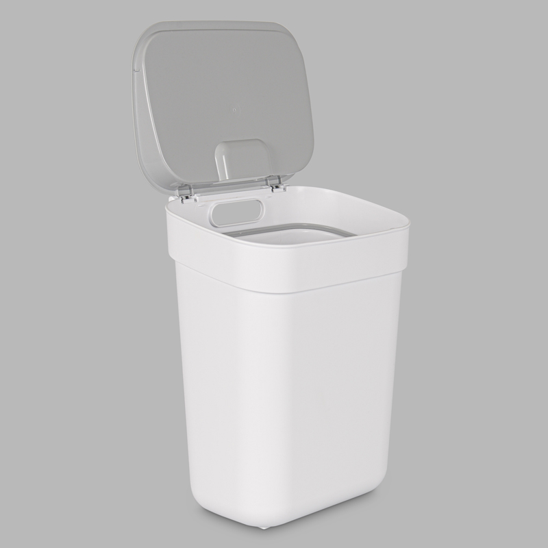 Poubelle de tri 10L blanc