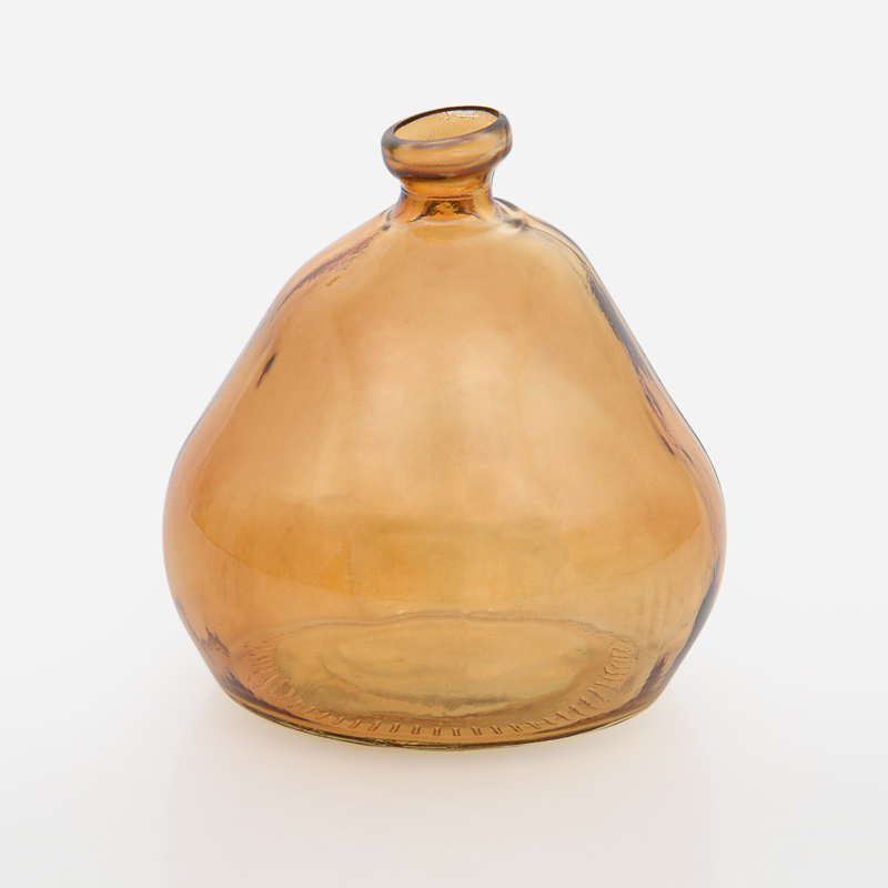 Vase 'Spiffy' en verre marron