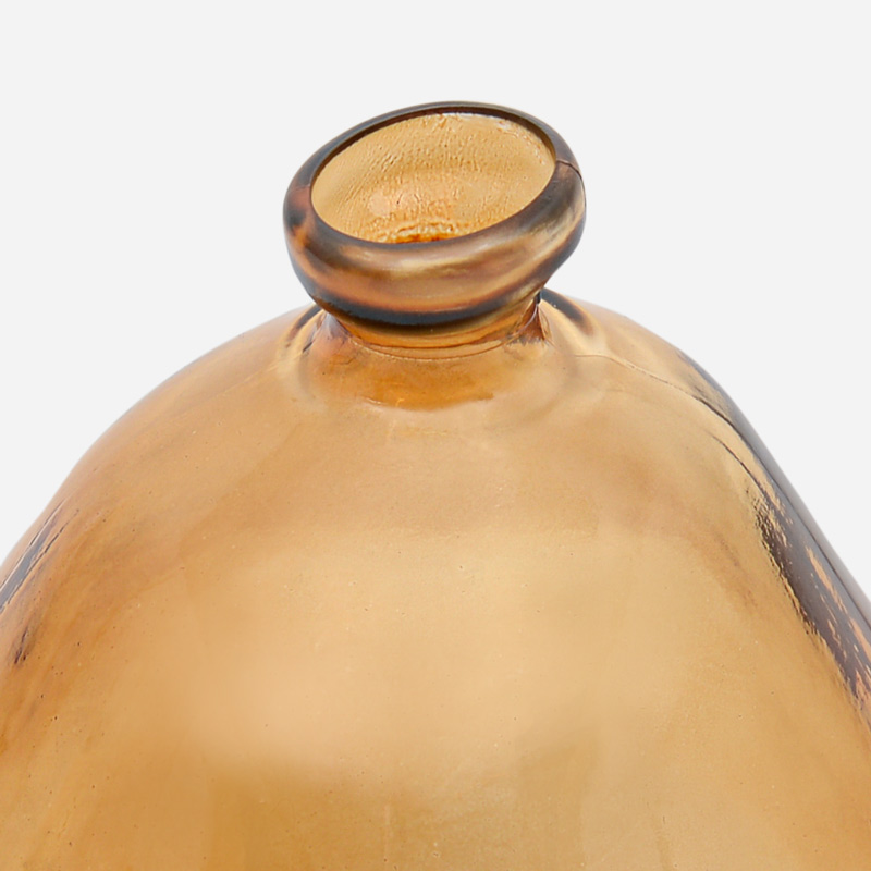 Vase 'Spiffy' en verre marron