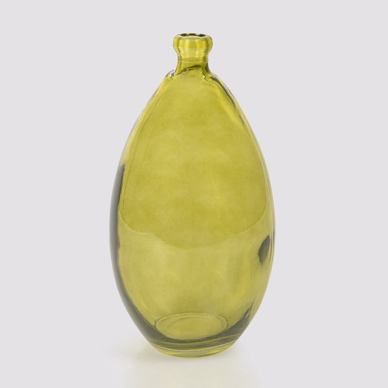 Vase 'Spiffy' en verre kaki