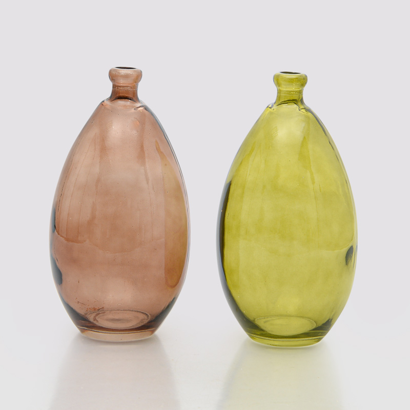 Vase 'Spiffy' en verre kaki