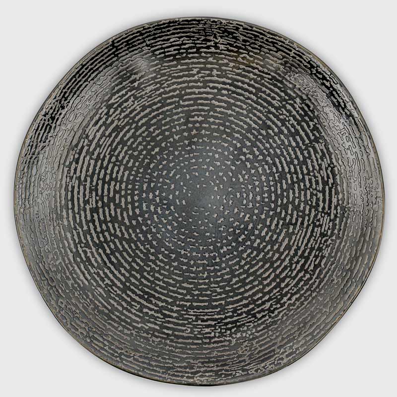Assiette plate 'Moonlight' noir