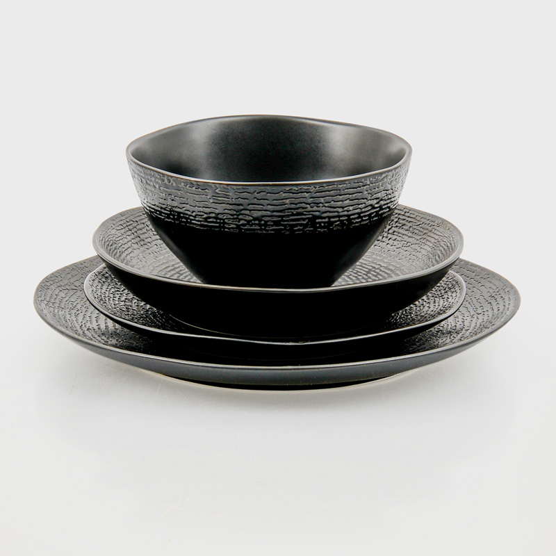 Assiette creuse 'Moonlight' noir