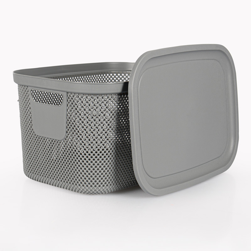 Boîte de rangement 'Nickel' avec couvercle 