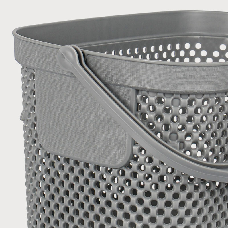 Panier pour pinces à linge 'Nickel' gris