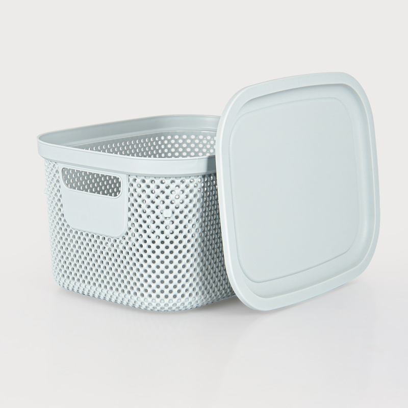 Boîte de rangement 'Nickel' avec couvercle 