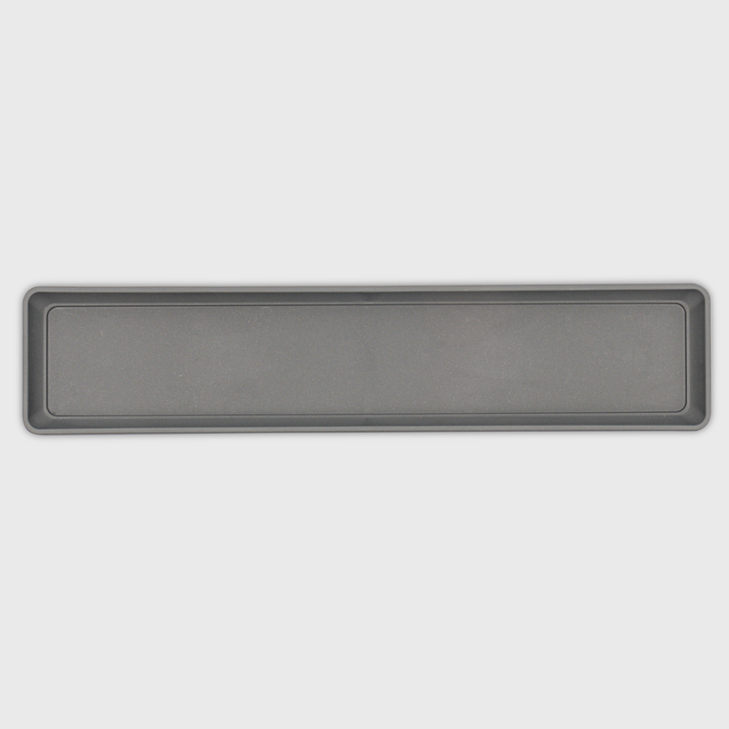 Plateau pour jardinière gris anthracite