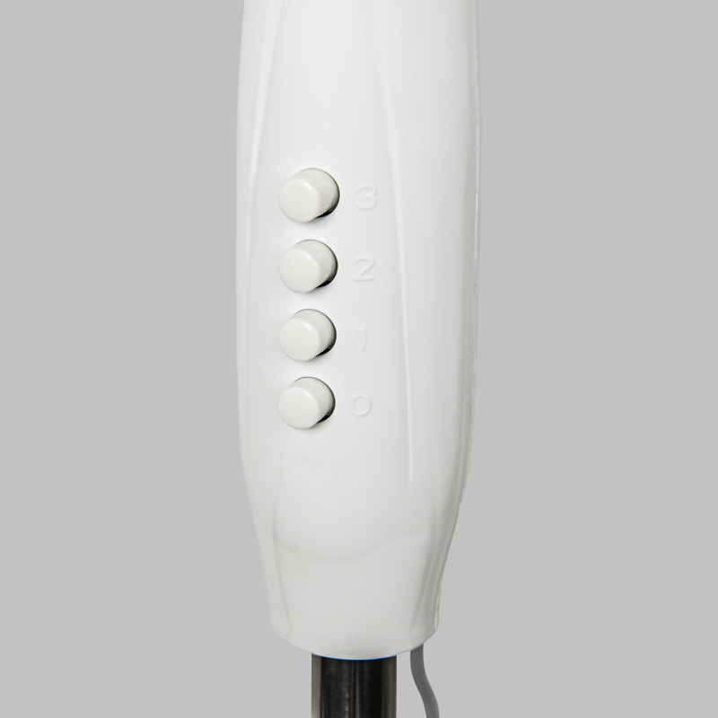 Ventilateur sur pied blanc