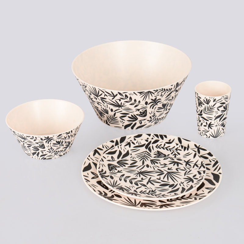 Verre 'Sunny Time' noir et blanc