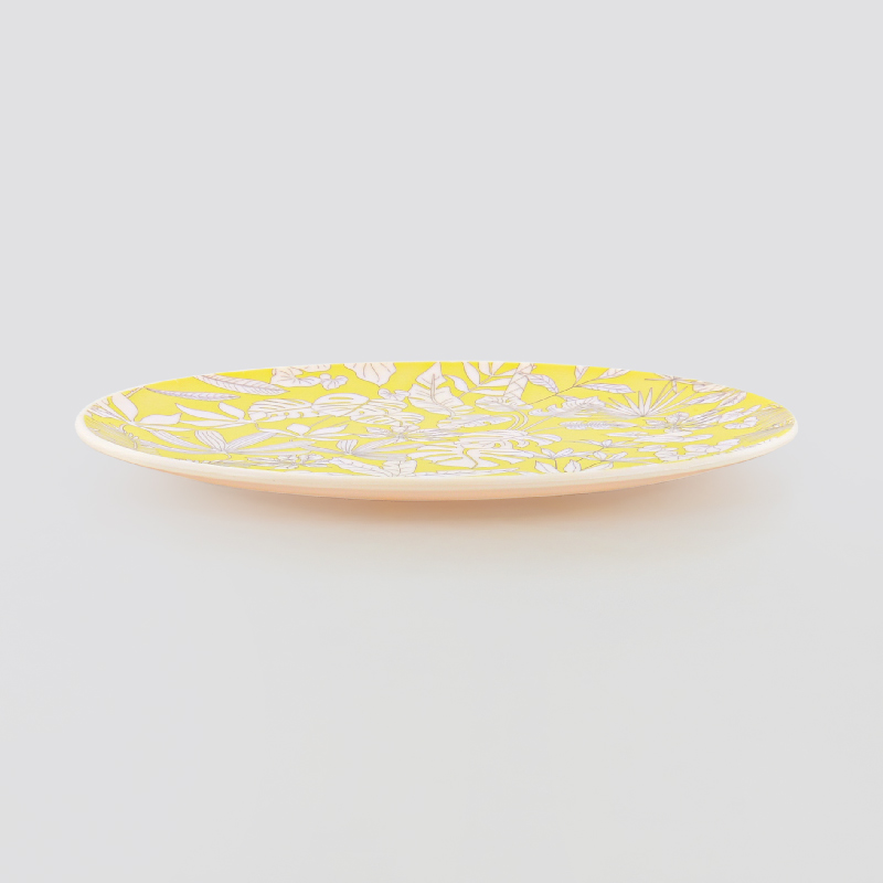 Assiette 'Sunny Time' jaune