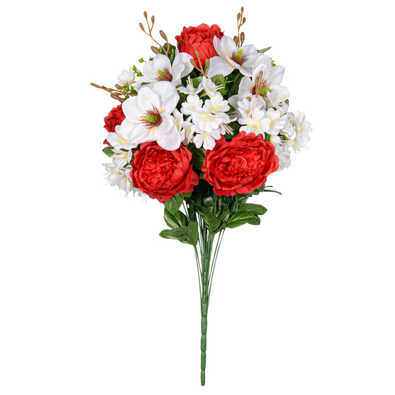 Bouquet de pivoines, magnolias et hortensias