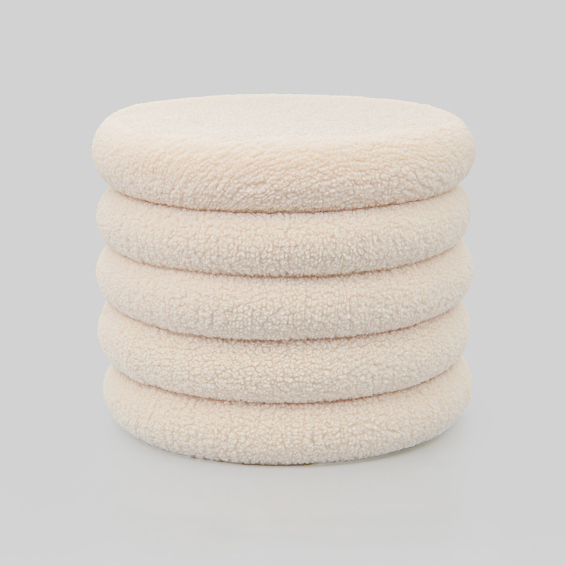 Pouf coffre 'Fluffly' couleur écru 