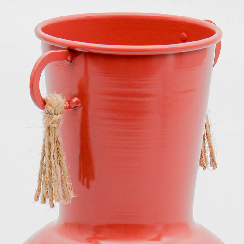 Vase décoratif 'Bamako' avec pompons et anses