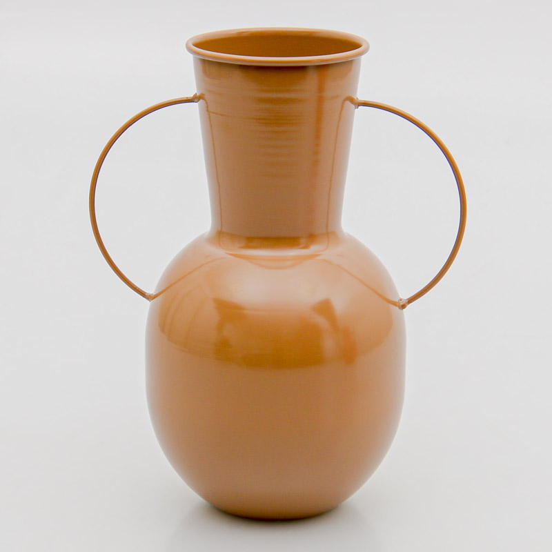 Vase décoratif 'Bamako' 2 anses marron