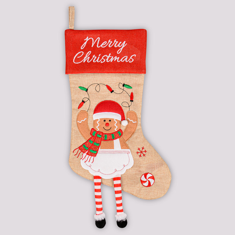 Chaussette de Noël 'Tradi' pain d'épice 